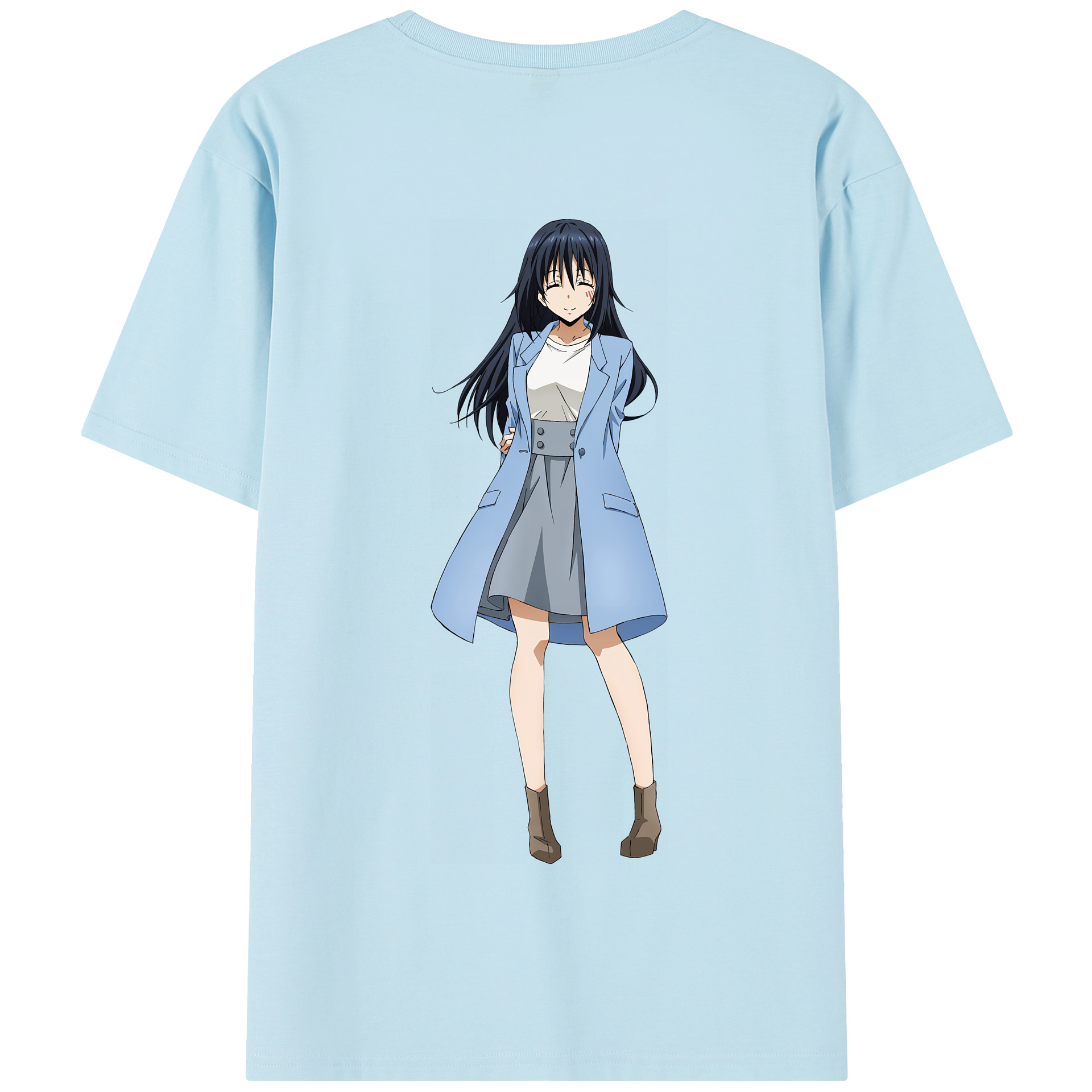 （画像用） 転スラ Regarding Reincarnated to Slime 綿100％半袖Tシャツ（背面プリント）